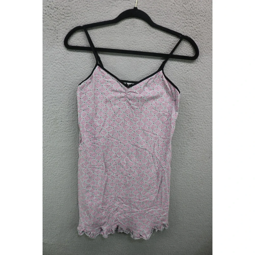 Steve Spagetti Strap Stretchy Nightgown-Medium-Ruffles-Preppy